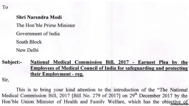 Letter of MCI employees