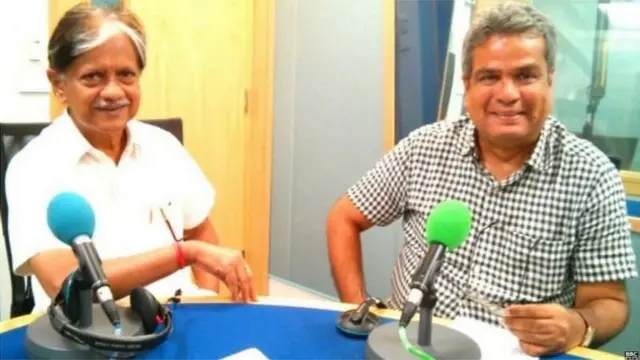 લાલ બહાદુર શાસ્ત્રીના દીકરા અનિલ શાસ્ત્રી સાથે બીબીસી સ્ટુડિયોમાં રેહાન ફઝલ