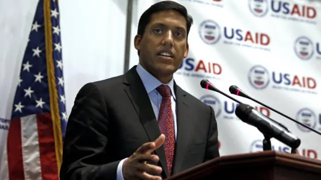 Глава USAID доктор Раджив Шах во время визита в Киев в июне 2016 года