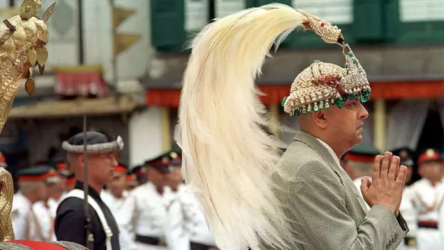 রাজা জ্ঞানেন্দ্র বীর বিক্রম শাহ, ২০০১ সালে সিংহাসনে তার অভিষেকের সময়