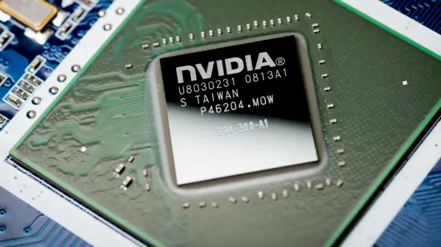 Close em chip da Nvidia