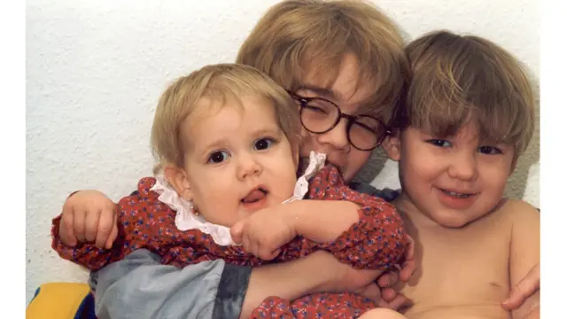 Helene and Mikk Cederroth's three children