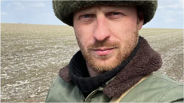 Konstantin Yefremov in Ukraine, March 2022