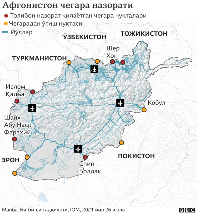 Афғонистон чегара постлари