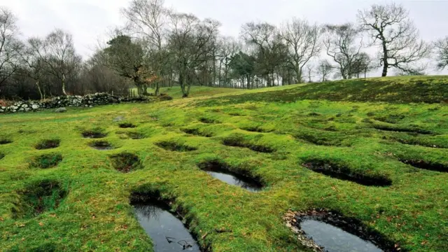 Rough Castle, cerca de Falkirk, Escocia