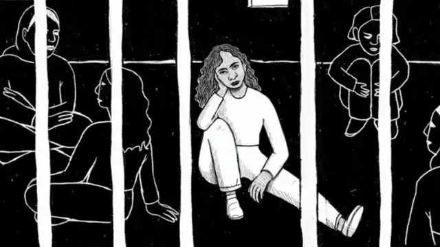 فتاة في الحبس