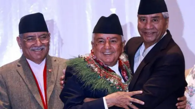 प्रचण्ड, रामचन्द्र पौडेल र देउवा