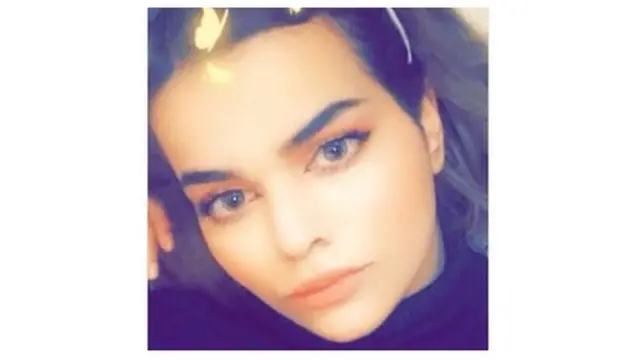 رهف محمد القنون پرون خپل دا انځور پر ټویټر خپور کړی و