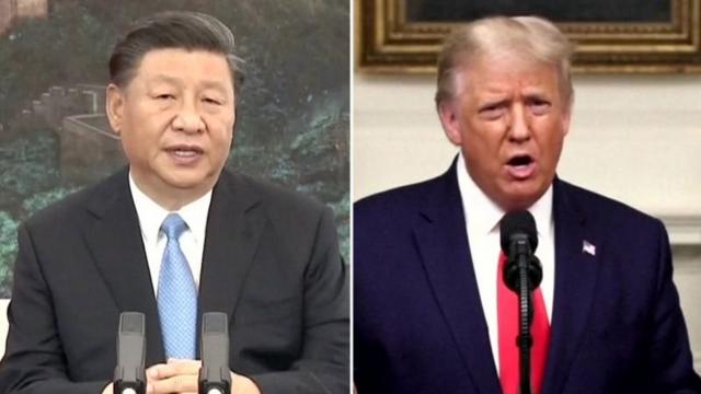 دونالد ترامپ در همین جلسه بعد داستانی را تعریف کرده که چگونه او و شی جین پینگ، رئیس جمهور چین، زمانی یک کیک شکلاتی نوش جان کرده اند
