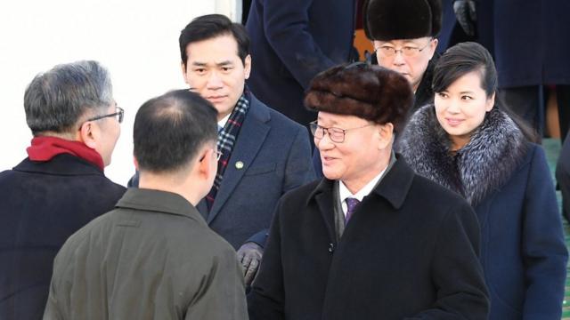 玄松月与朝鲜官员到达韩国
