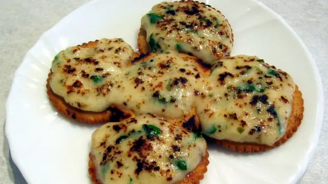 Валлийский гренок на печенье