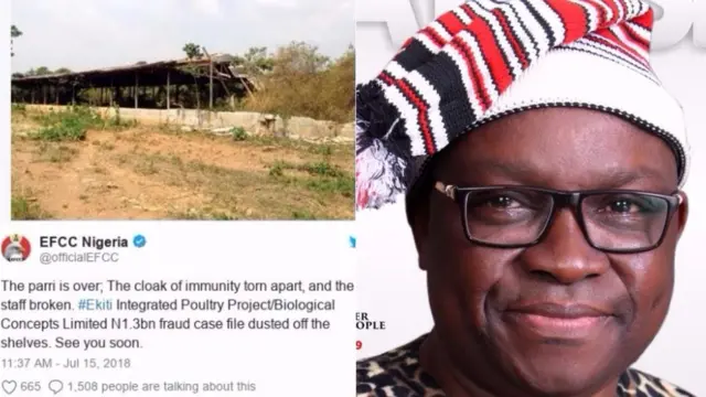 Ndị EFCC akpọtụrụla Fayose