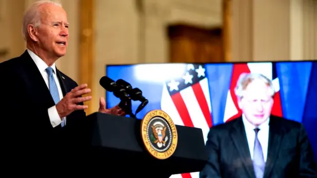 बाइडन और बोरिस जॉनसन