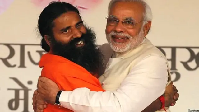بابا رام دیو مودی کے ساتھ