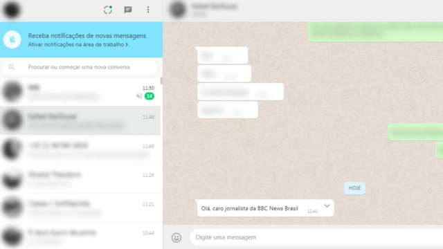 Trocade futebolmensagens usando extensão do WhatsApp