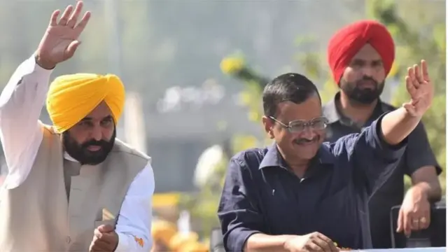 ભગવંત માન અને કેજરીવાલ