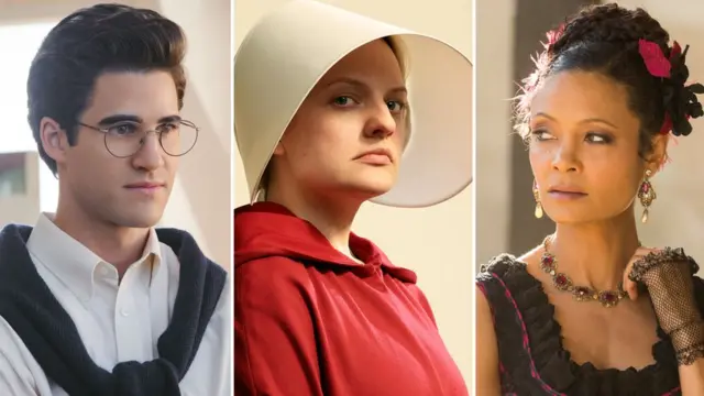 Слева направо: "Джанни Версаче", "Рассказ служанки", "Мир Дикого Запада"