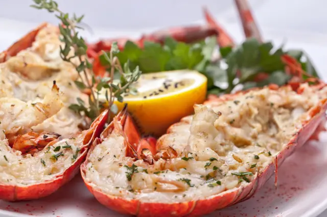 Lobster on a plate