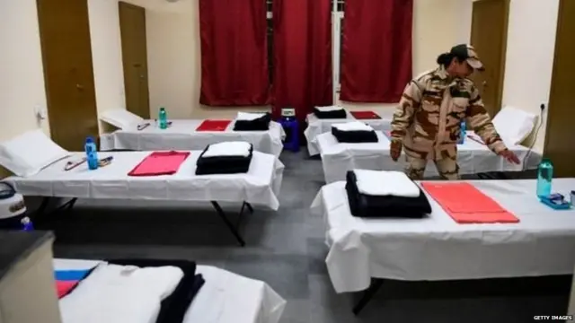 क्वारंटाईनची व्यवस्था