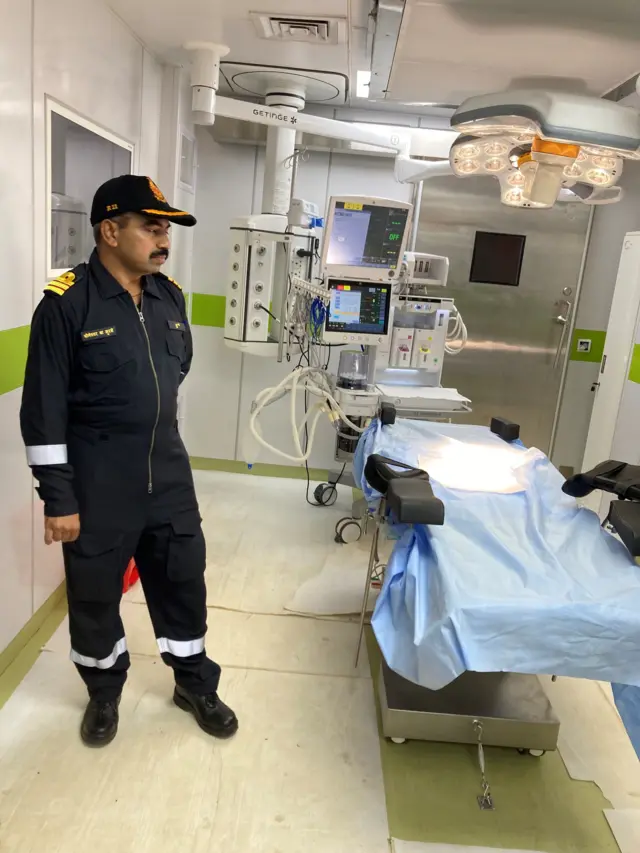 विक्रांत के अंदर मेडिकल फ़ैसेलिटी