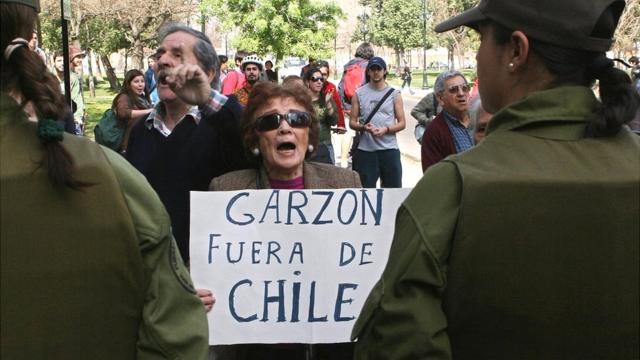 Protesta contra Baltasar Garzón