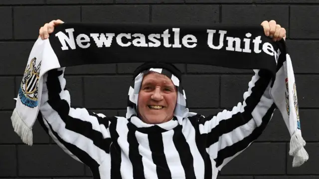 یک طرفدار نیوکاسل