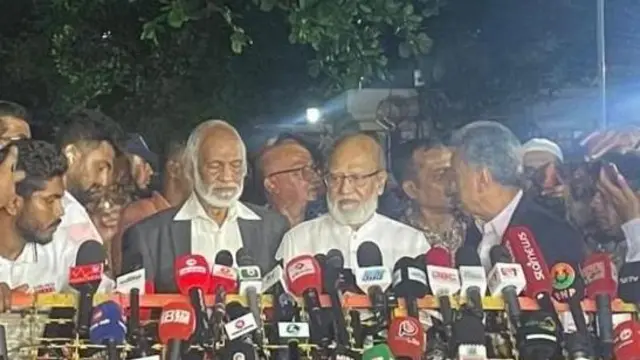 बैठक के बाद बीएनपी की प्रेस कॉन्फ्रेंस
