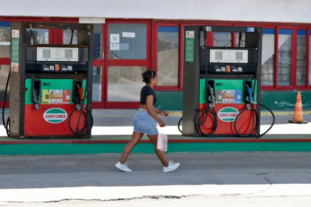 Gasolinera en Cuba