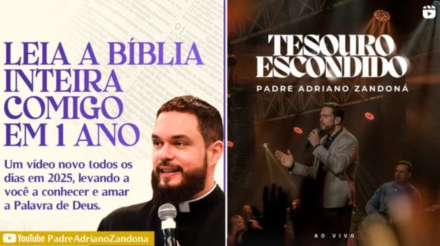 Além de frei Gilson: quem são os padres influencers da Igreja Católica 3 Posts do padre Adriano Zandoná