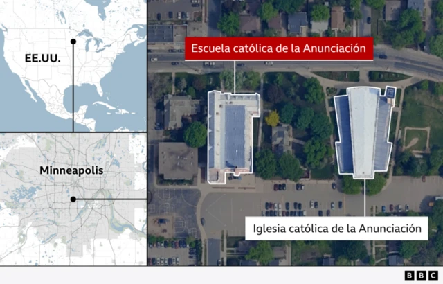 Mapa de los hechos. 