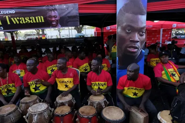 Abavuza ingoma muri uyu muhango i Accra
