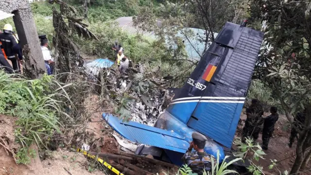 பதுளை - ஹப்புத்தளை பகுதியில் விபத்துக்குள்ளான விமானம்