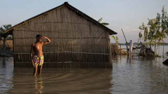 ফাইল ছবি: ২০১৭ সালে বন্যা আক্রান্ত বগুড়া জেলার ছবি