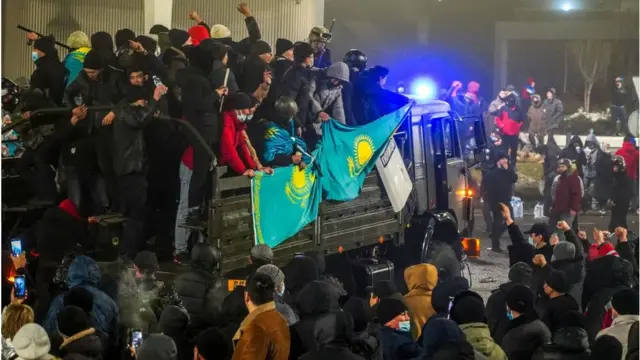 Казакстан январь 2022