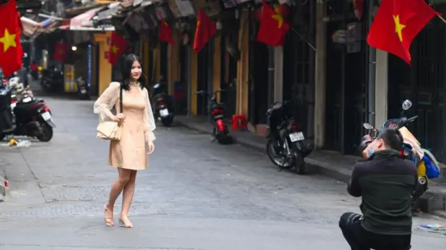 Cảnh ở Hà Nội tháng Hai 2021
