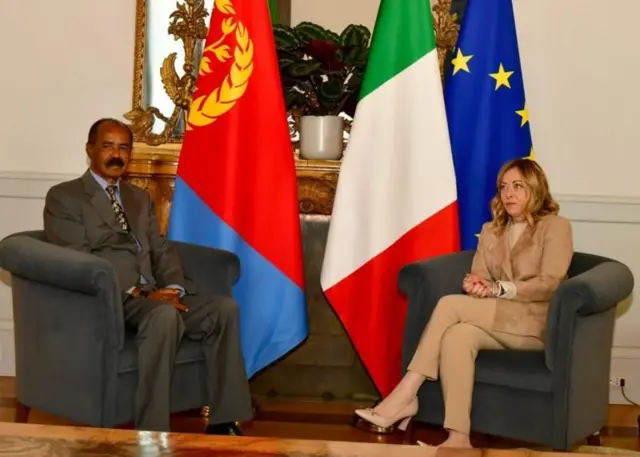 ፕረዚደንት ኢሳይያስን ቀዳመይቲ ምኒስተር ጆርጂያ መሎኒን 