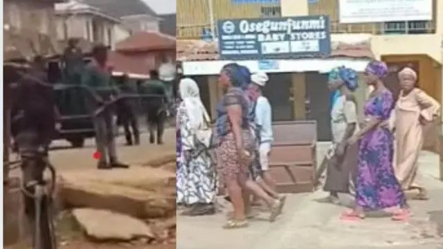 Ọlọpaa ati awọn obinrin to n se iwọde