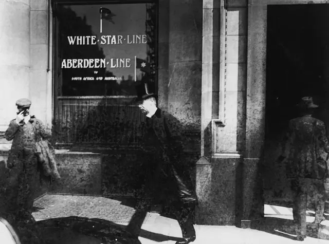 Oficina de la compañía White Star Line (Línea Estrella Blanca), dueña del Titanic.