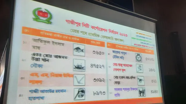 নির্বাচনের ফল 