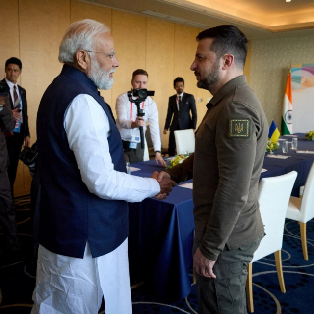 मई 2023 में ज़ेलेंस्की और पीएम मोदी ने जापान में मुलाक़ात की थी.