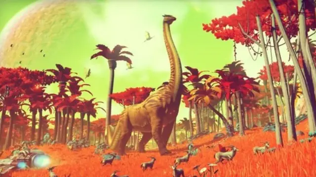 No Man's Sky uses "procedural generation" to create new worlds automatically