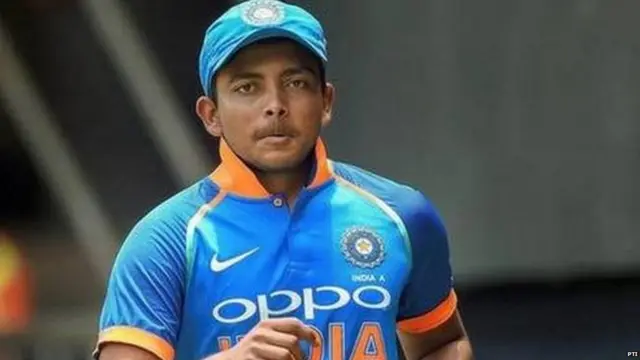 ਕੋਚ ਰਾਹੁਲ ਦ੍ਰਵਿੜ ਨੇ ਪ੍ਰਿਥਵੀ ਸ਼ਾਅ ਦੀ ਸ਼ਲਾਘਾ ਕੀਤੀ ਹੈ