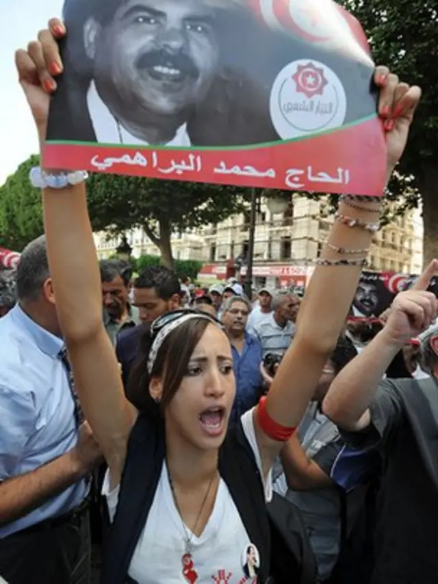 ترور محمد براهمی نیز مانند ترور شکری بعید با موجی از اعتراضهای خیابانی سکولارها روبهرو شد