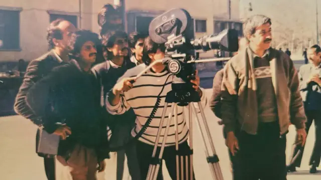 شپېتمه لسیزه، سعید اورکزی (د کمرې تر شا) د فلم اخیستو په وخت کې