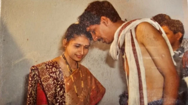 वंदना आणि शैलेंद्र यांच्या लग्नातला फोटो 