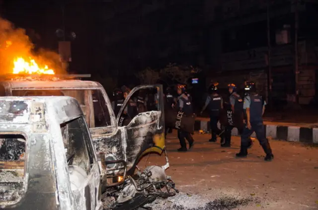 পাঁচই মে মতিঝিলে হেফাজতে ইসলাম কর্মীদের তাণ্ডবের পর পুলিশের অভিযান