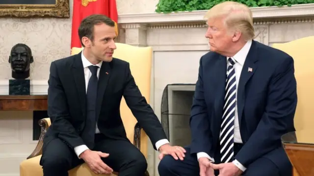 مکرون و ترامپ