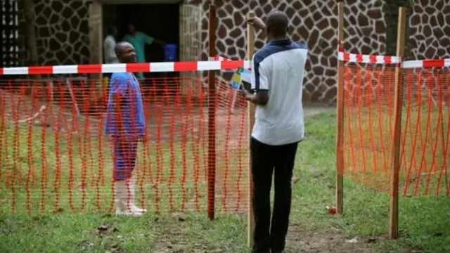 One of di isolation centre wey dem arrange to control di spread of Ebola inside Mbandaka