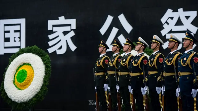 南京大屠杀死难者国家公祭仪式现场（新华社图片13/12/2016）