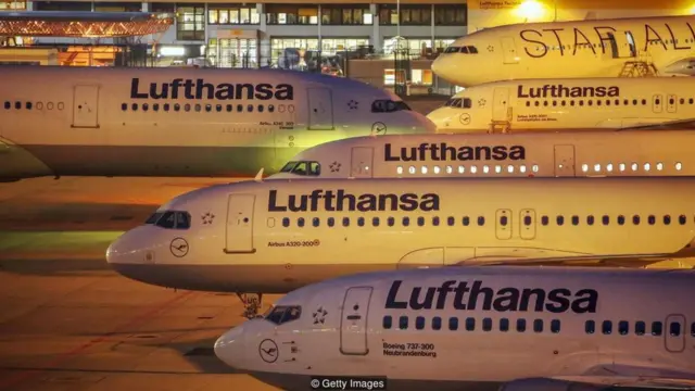 Aviões da Lufthansa